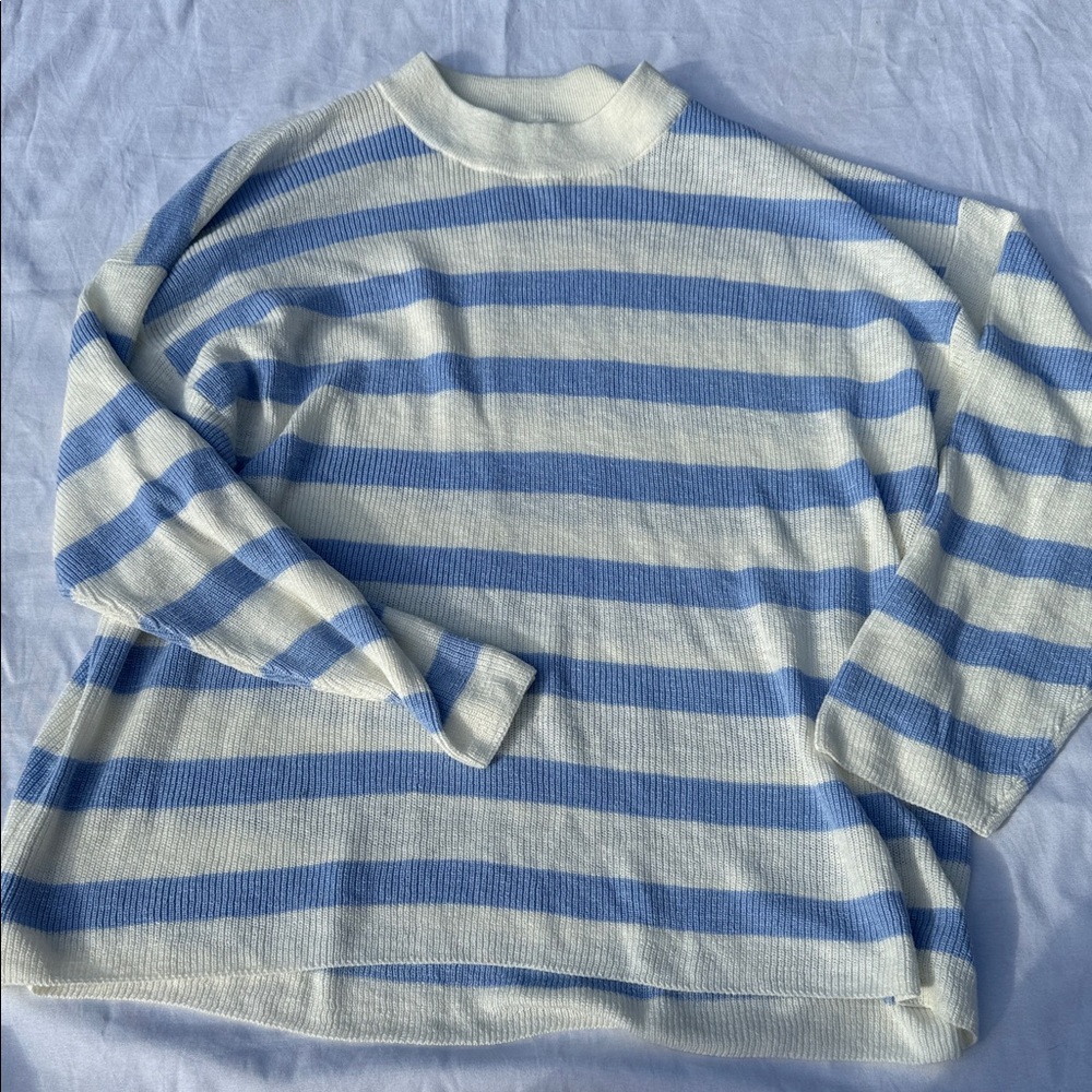 Free People Blue and White Striped Knit Set - Picture 5 of 7